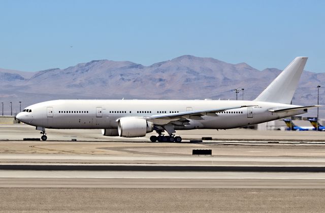 Boeing 777-200 (VP-CAL) - VP-CAL Aviation Link Company Boeing 777-2KQ/LR (cn 40753/891)br /McCarran International Airport (KLAS)br /TDelCorobr /June 26, 2013