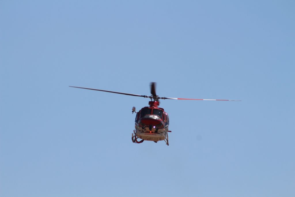 Bell 412 (N807JS) - APPROACH KMYF