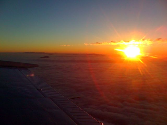 Beechcraft 35 Bonanza (N7835V) - Sunset over NC Mountains