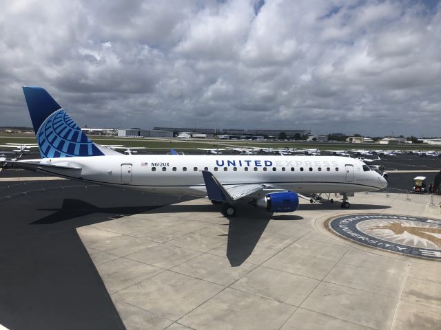 Embraer 175 (N612UX) - Taken from Aviation Maintenance Building at Embry Riddle Aeronautical University in Daytona Beach, FL