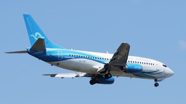 BOEING 737-300 (VH-XNU) - Boeing 737-319 cn 256009 Ln 3130. Nauru Airlines VH-XNU runway 21 YPPH 07th November 2020.