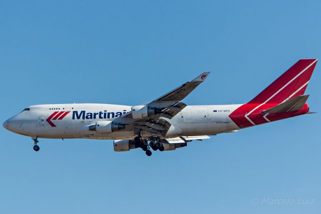 Boeing 747-400 (PH-MPS) - Martinair Cargo - Boeing 747-412(BCF)br /Registration: PH-MPSbr /br /Amsterdam (AMS) / Campinas (VCP)br /br /Foto tirada em: 19/06/2016br /Fotografia: Marcelo Luiz