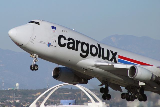 Boeing 747-200 — - A Cargolux 747 taking off @ KLAX.