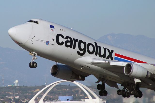 Boeing 747-200 — - A Cargolux 747 taking off @ KLAX.