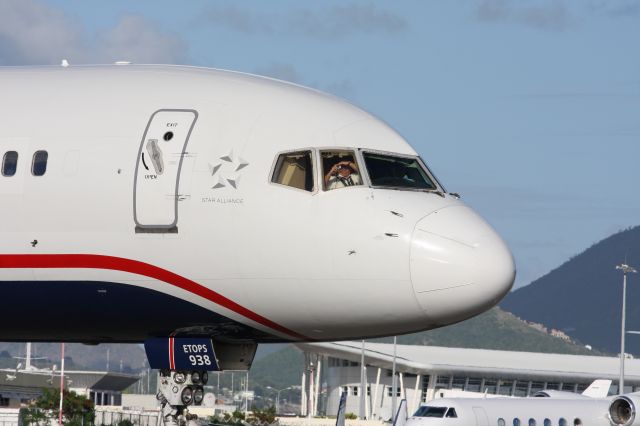 Boeing 757-200 (N938UW) - FO taking our photo just prior to departure for KCLT