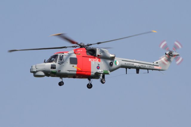 SCH101610 — - Algeria Naval Forces - AW101-610br /In November 2007, Algeria placed an order for 6 Search and Rescue/Transport airframes in a deal thought to be worth 400 million euros. The deal included 4 Super Lynx 300 helicopters and for the Algerian Naval Forces crews to be trained at Newquay Airport.