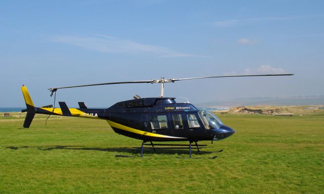 Bell TwinRanger (G-LILA) - An Helicopter on a golf course! Lothian Helicopters Bell 206L-1 LongRanger II in Machrihanish,Argyll, Scotland