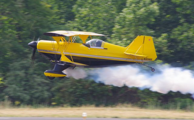 N99MF — - GREENWOOD LAKE AIRPORT, WEST MILFORD, NEW JERSEY, USA-JUNE 11, 2023: Wth his plane having just taken off, aerobatic pilot Buck Roetman begins his performance at the 2023 Greenwood Lake Air Show.