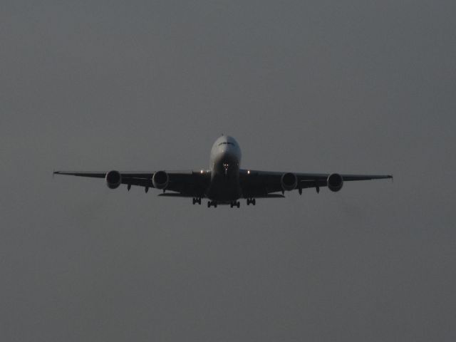 Airbus A380-800 — - final aproach to rwy 16r