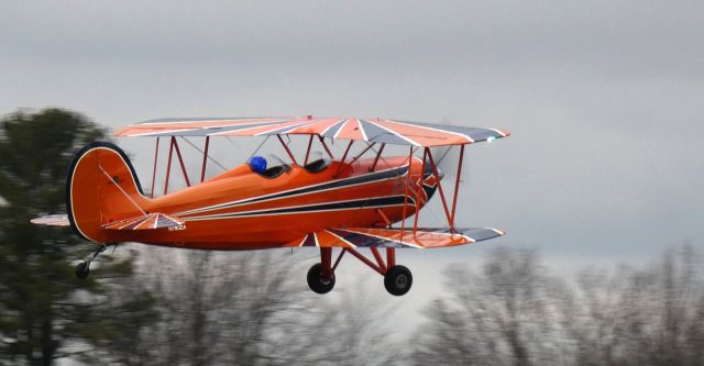 GREAT LAKES Sport Trainer (N780ZA) - Shortly after departure is this 1975 Great Lakes "Belle" 2T-1A-2 Sport Trainer Bi-Plane on New Years day 2024.