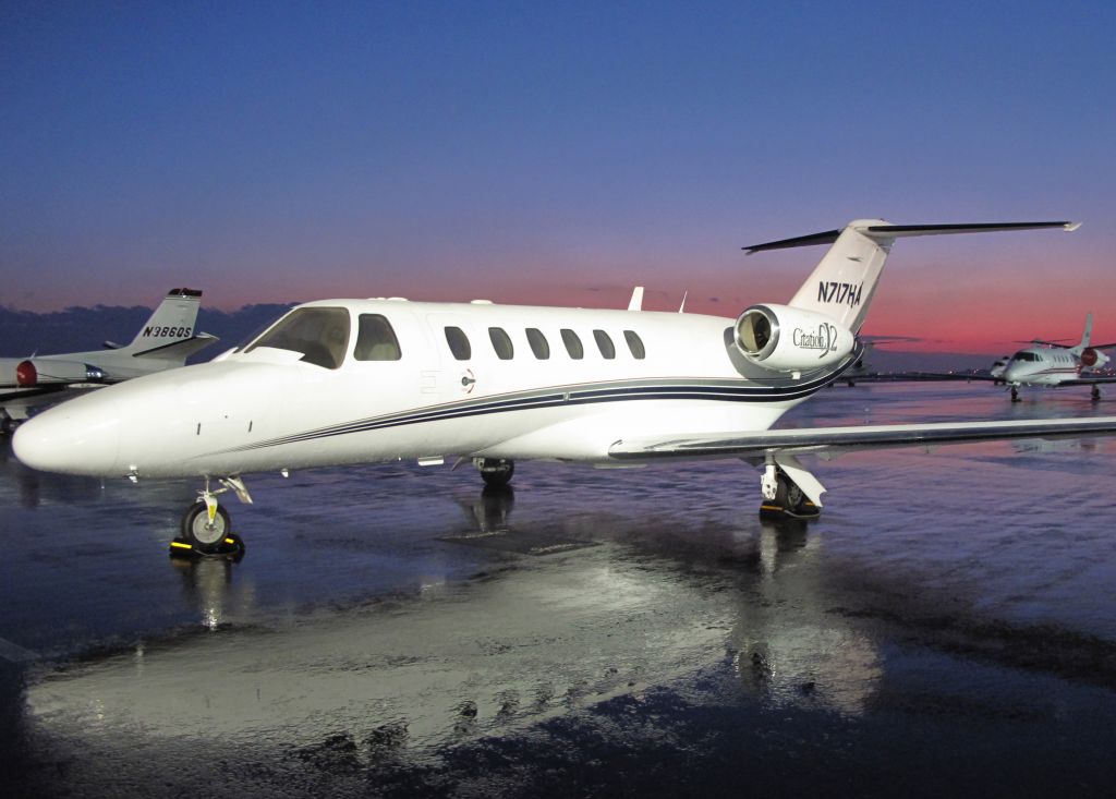 Cessna Citation CJ2+ (N717HA) - One of the three Citation CJ2s of RELIANT AIR. RELIANT AIR has the lowest fuel price on the Danbury (KDXR) airport.