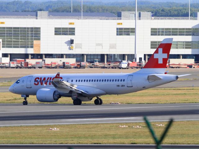 Airbus A220-100 (HB-JBH) - From Int'l Zurich Switzerland LSZH.