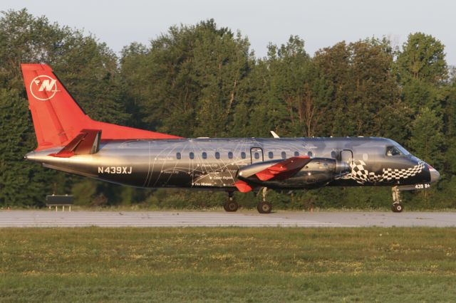 Saab 340 (N439XJ) - August 1, 2008 - morning departure from London Airport for Detroit 