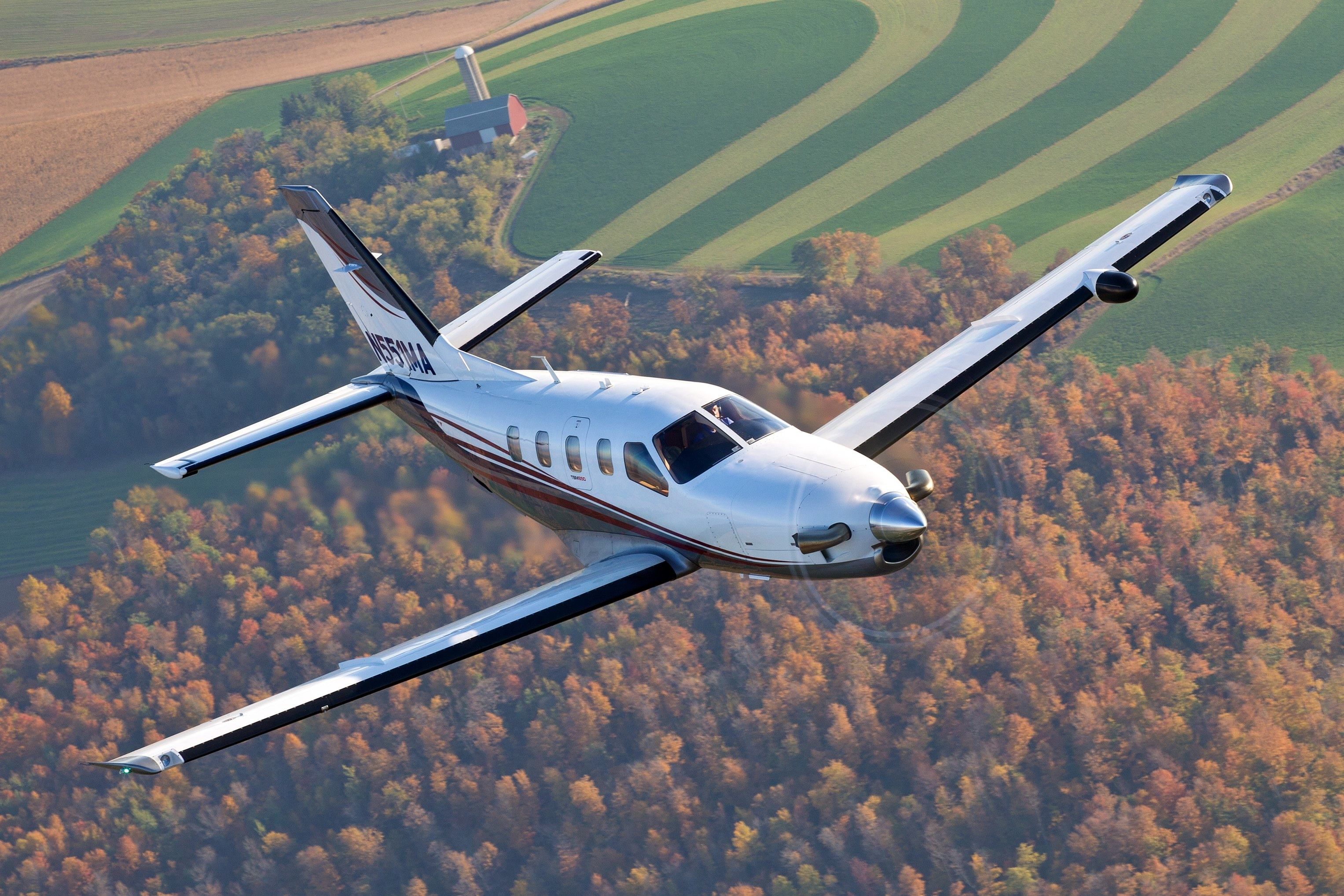 Socata TBM-850 (N551MA) - Over Oshkosh WI