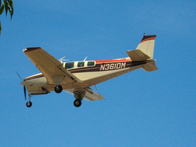 Beechcraft Bonanza (36) (N361DM) - LANDING ON RWY 24