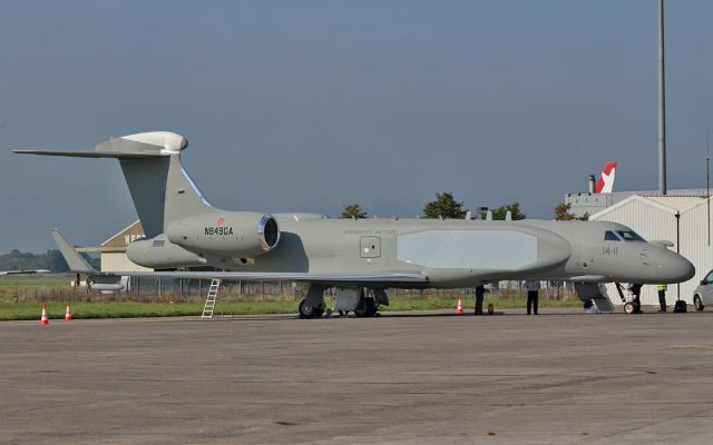 N849GA — - italian air force g550 caew n849ga at shannon 30/9/15.