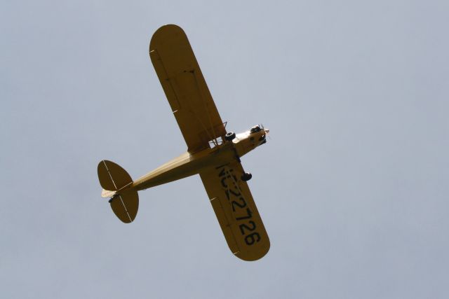 N22726 — - Piper Cub (NC22726) arrives at Venice Municipal Airport