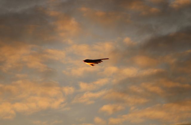 Northrop Spirit — - B-2 Flyover of Bills at Chiefs playoff game, 23 January 2022, as seen from Blue Springs, Missouri