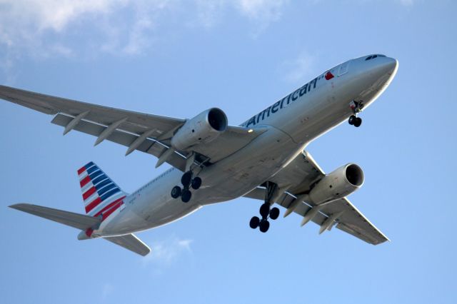 Airbus A330-200 (N287AY) - Carolina Panthers arrive KSJC 30L for Super Bowl 50 preparations.  01-31-2016   