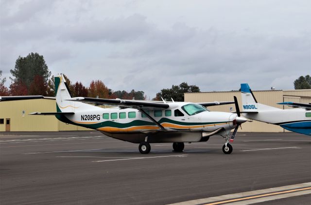 Cessna Caravan (N208PG) - KRDD - I thought I had already posted this 208 but I cannot find that photo, here is a Oct 19, 2019 view - This should be a Redding Aero Services plane and there are I think 5 Cessna 208s that are owned by RAS here at Redding.