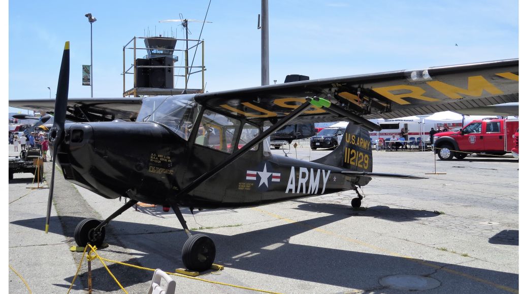 Cessna L-19 Bird Dog (N305TA) - US Army - 112129 at Chino Air Show - 2018