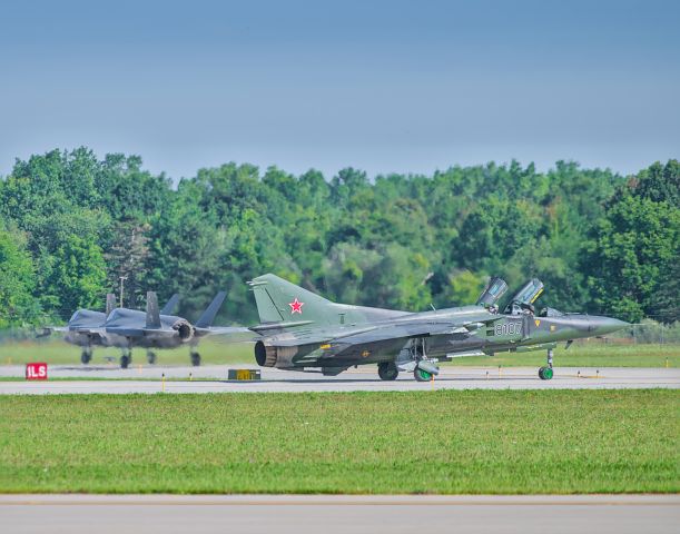 MIKOYAN MiG-27 Bahadur (N23UB) - Flogger 1 taxing to runway 23 to fly with two F35Bs from the VMFA-225.br /br /8/13/2023