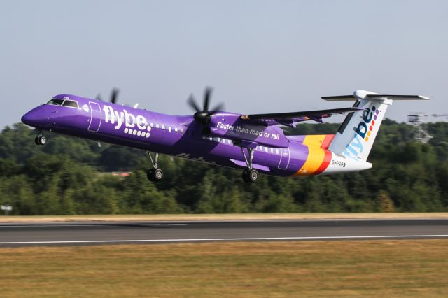 de Havilland Dash 8-400 (G-PRPB) - BEE472 on the morning departure to Belfast (BHD)