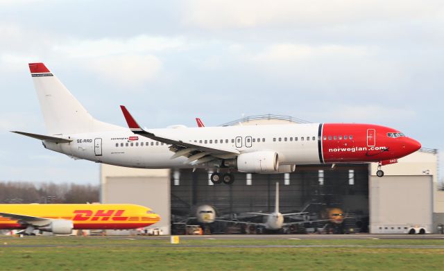 Boeing 737-800 (SE-RRD) - norwegian air sweden b737-8jp se-rrd landing at shannon from budapest 26/2/21.