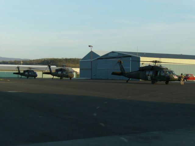 UNKNOWN — - Blackhawk helicopter refueling at Grant County Airport (W99) after flying in Civil Air Patrol Cadets for WV-MD joint SAREX.