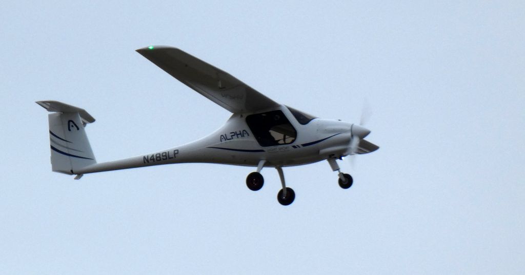 PIPISTREL Alpha Trainer (N489LP) - Shortly after departure is this 2022 PIPISTREL Alpha Trainer in the Winter of 2024.