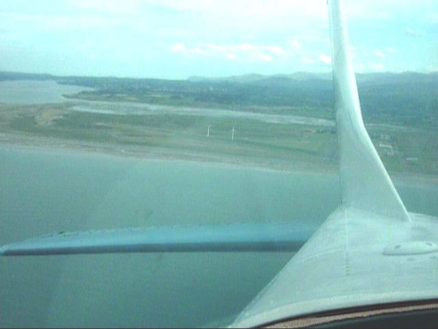 — — - Leaving Caernarfon Airport Wales