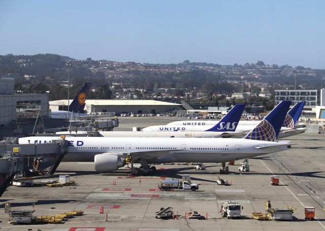 BOEING 777-300ER (N2243U) - KSFO - 777-300ER at the International Terminal G on Oct 14, 2018 Delivered new to United June 2017 CN: 63723 LN 1500.