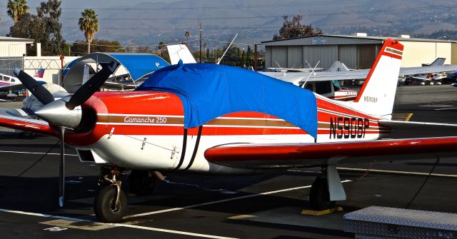 Piper PA-24 Comanche (N5908P) - Locally-based Piper Comanche sitting at its tie down at Reid Hillview Airport, San Jose, CA.