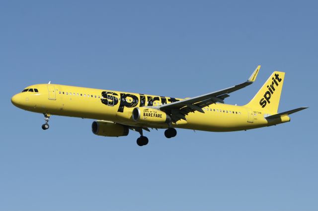 Airbus A321 (N673NK) - Sept. 27, 2021 - on final for Baltimore BWI, flight 2080 from Montego Bay