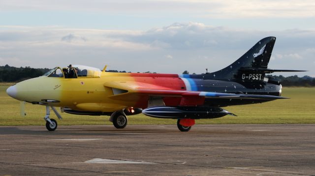 Hawker Hunter (G-PSST) - Miss Demeanour at Duxfords Autumn airshow 2012