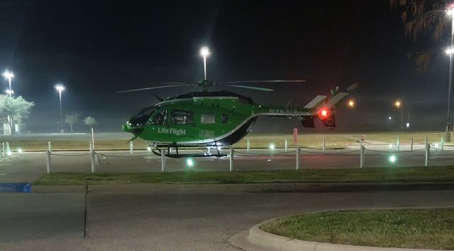 N454MH — - Operating as Lifeflight 4 with the green paint scheme (jan2022) and currently stationed at Texas Gulf Coast Regional Airport ( LBX ) br /Conducting a hospital to hosptial Transfer.