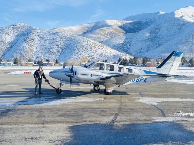 Beechcraft Baron (58) (N158PA) - The proud owner of a P-B