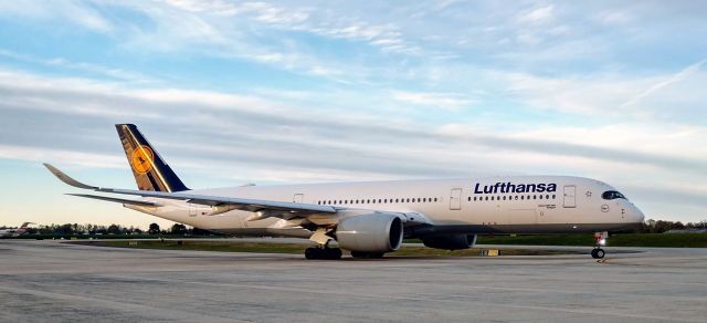 Airbus A350-900 (D-AIXB) - First day for regular A350-900 service by Lufthansa into CLT.br /br /3/31/19 