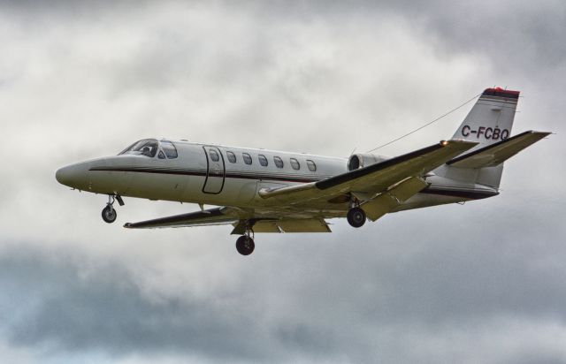 Cessna Citation V (C-FCBQ) - Landing in CYHU, 2-10-2019