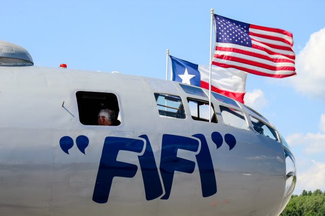 Boeing B-29 Superfortress (N529B) - FiFi siting at Ottawa Executive Airport.