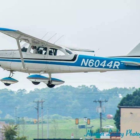 Cessna Skyhawk (N6044R) - My son flying our airplane 