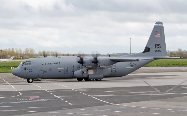 Lockheed C-130 Hercules (16-5840) - "herky37" usaf ramstein c-130j-30 16-5840 dep shannon on its delivery flight 15/4/18.