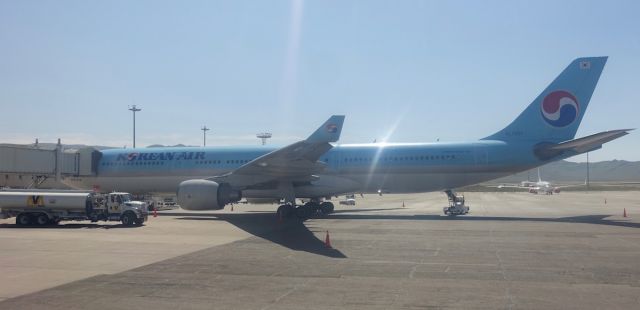 Airbus A330-300 — - At gate in Ulaanbaatar, next stop, Frankfurt!