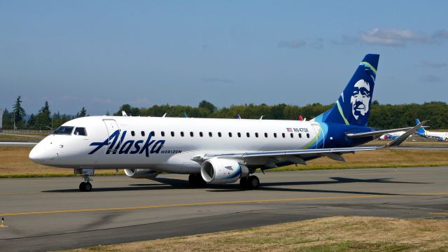 Embraer 175 (N647QX) - QXE2802 taxis to Rwy 34L for a flight to KPHX on 8.15.19. (ERJ-175LR / cn #17000773).