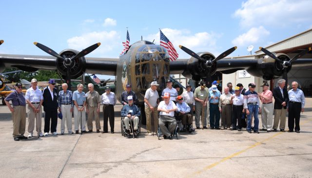 Consolidated B-24 Liberator (N24927) - Commemorative Air Force B-24, located in Addison, TX, Cavanaugh Flight Museum. Here with 30 of her WWII friends