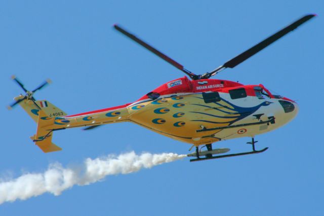 J4063 — - Hindustan Dhruv helicopter at Farnborough 2006.