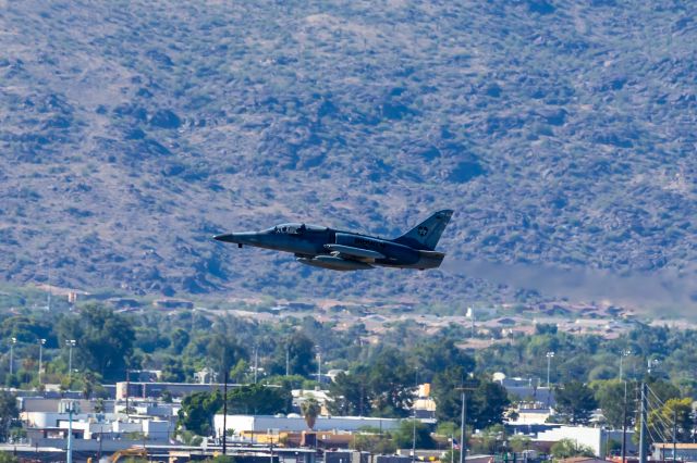 Aero L-159 (N277EM) - Aero L-159 ALCA taking off from PHX on 9/17/22. Taken with a Canon 850D and a Canon EF 70-200mm f/2.8L IS II USM lens.