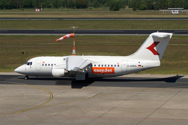 British Aerospace BAe-146-200 (D-AMGL) - British Aerospace BAe 146-200, WDL Aviation operated by easyJet, D-AMGL, EDDT Airport Berlin-Tegel, 07.May 2018