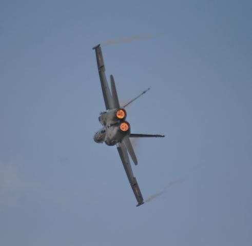 — — - Swiss air force FA18 over the RIAT 2019 skies