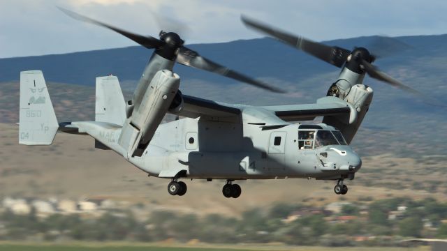 Bell V-22 Osprey (16-8610) - MV-22B from VMM-163 departs from Minden-Tahoe Airport